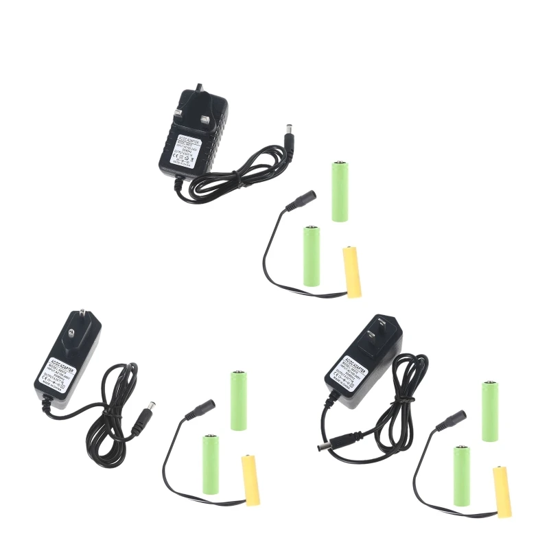 4.5V Lr6 Battery Aa Battery Eliminators Cable Replace 3Pcs 1.5V Aa/Lr6 Batteries For Led Light Toy Door Bells