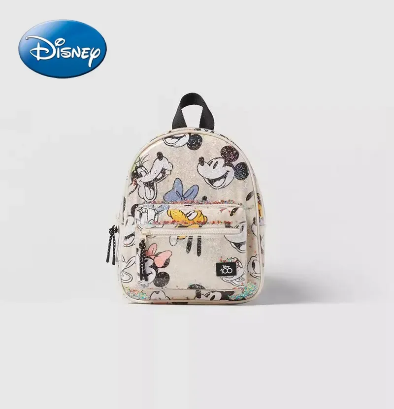 

Disney Girls Backpack Mickey Mouse Print Girls Travel Storage Fashion Cartoon Cute Girl Baby Mini Backpack