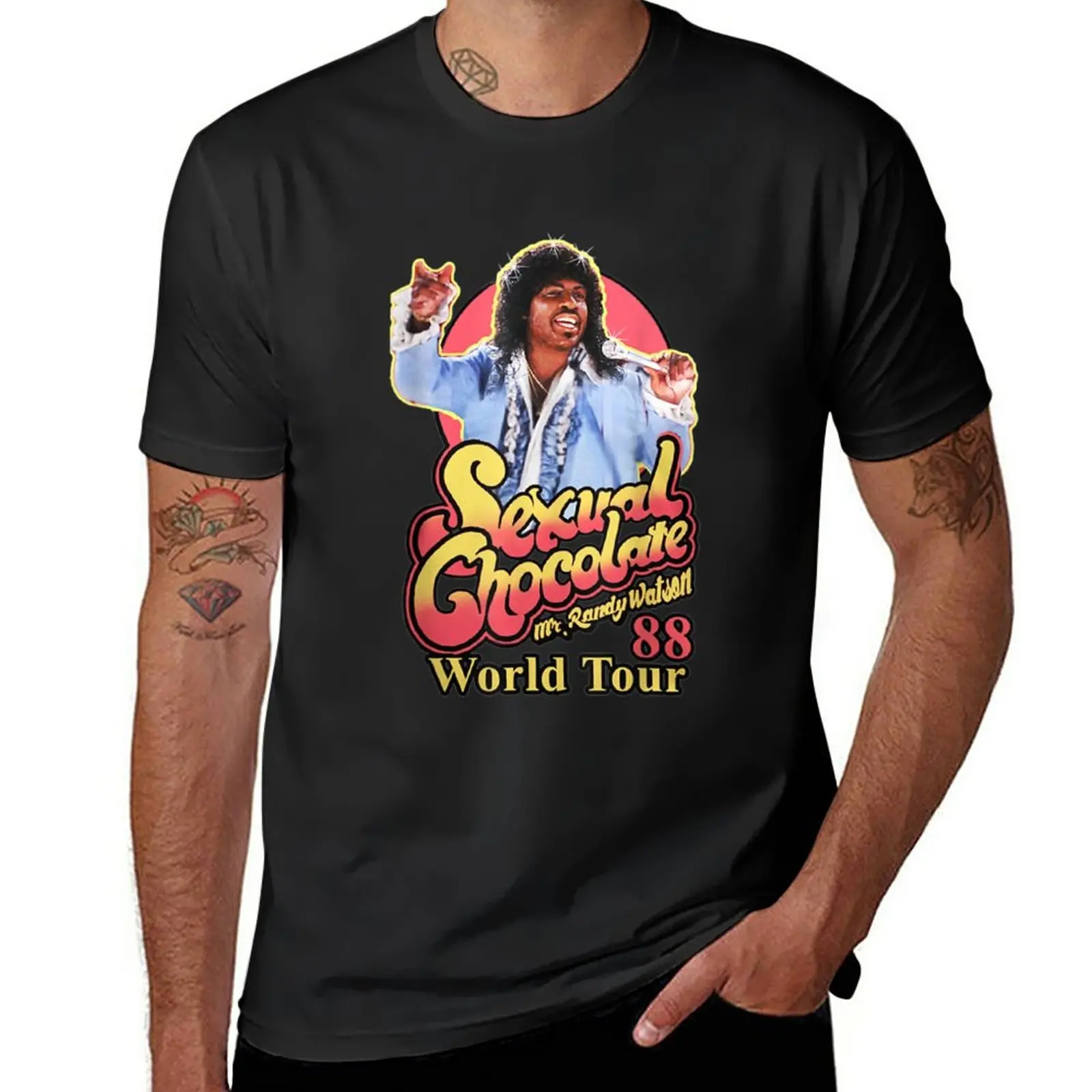 

Randy Watson sexual Chocolate, Coming 2 America T-Shirt oversizeds plus size tops mens graphic t-shirts anime