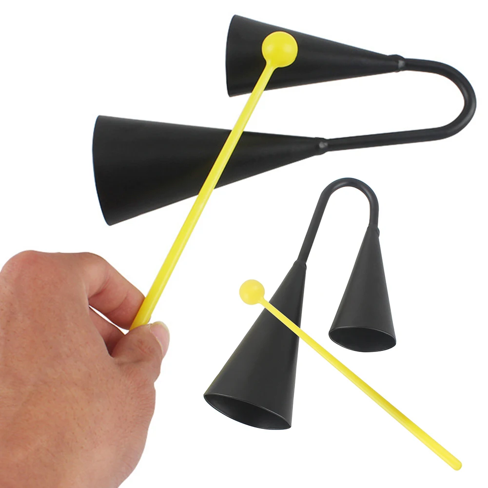 Two Tone Metal Double Bell Early Education Kids Toys Cheering Bell Percussion Musical Instrument
