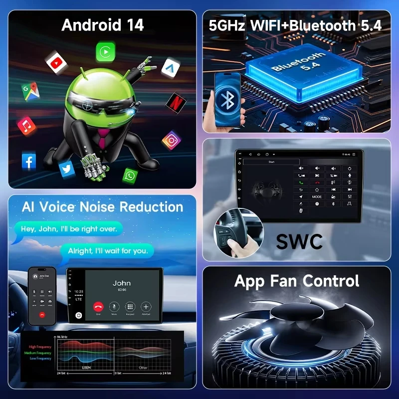 Para BMW X3 E83 2003-2011 Srnubi Radio de Coche 2 Din con Carplay Inalámbrico, Android Auto, Navegación GPS, Reproductor Multimedia de Video de 9 pulgadas, Unidad Principal Estéreo UIS7865 Compatible con SWC, Pantalla QLED, 4G WIFI 3