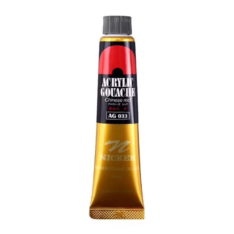 

Japan Import NICKER Acrylic Paint 20ML Single Tube Black White Gold Colour Wall Painting Neka Tube peinture acrylique