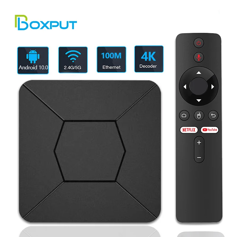 Iatv Q5 Mini Smart Tv Box 2.4g/5g Wifi Bt5.0 2g 8g 100m Android 10.0