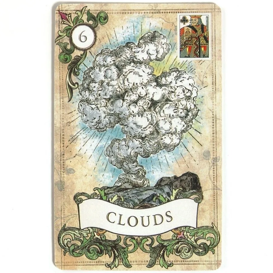 올드 스타일 Lenormand 운세 카드 영어 버전 A 38 오라클 데크 운세 운명 Borad 게임 카드 놀이