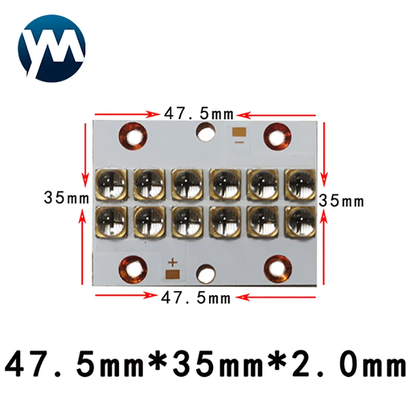 UV LED 120W Module 365nm 385nm 395nm 405nm Drying Offset Ink Printing Ultraviolet Curing Light Source 6565 10W Chips