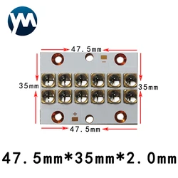 UV LED 120W Module 365nm 385nm 395nm 405nm Drying Offset Ink Printing Ultraviolet Curing Light Source 6565 10W Chips