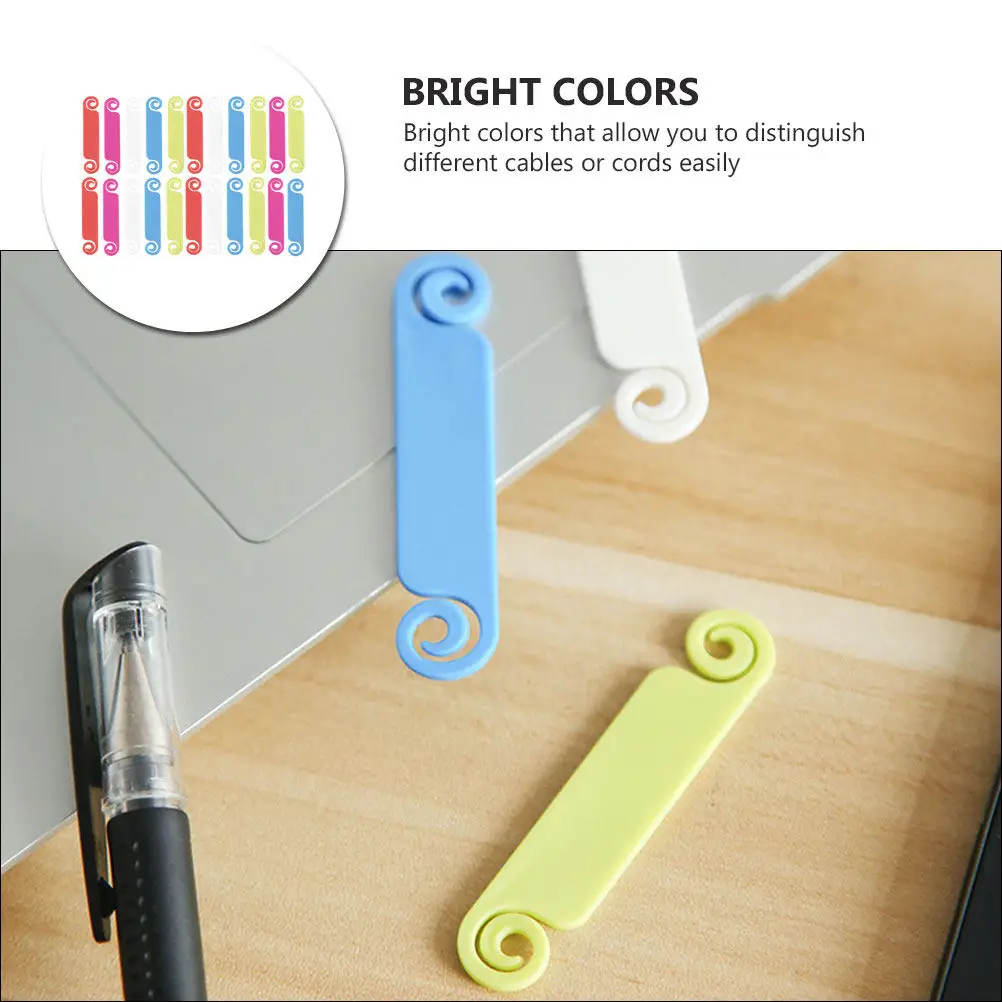 50Pcs 케이블 태그 전화 컴퓨터 TV 용 코드 식별 라벨 USB 충전 케이블 와이어 정리 도구 Tpr 소재 부드러운 쓰기