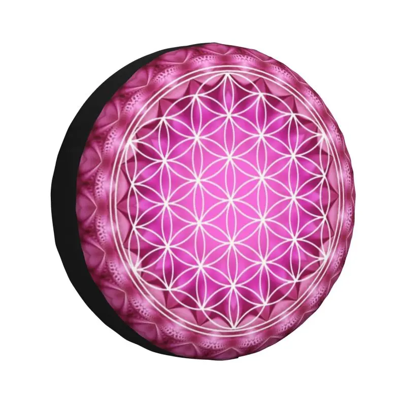 

Flower Of Life Spare Tire Cover for Toyota Mitsubishi Suzuki Jeep RV SUV Sacred Geometry Mandala Car Wheel Protector Covers