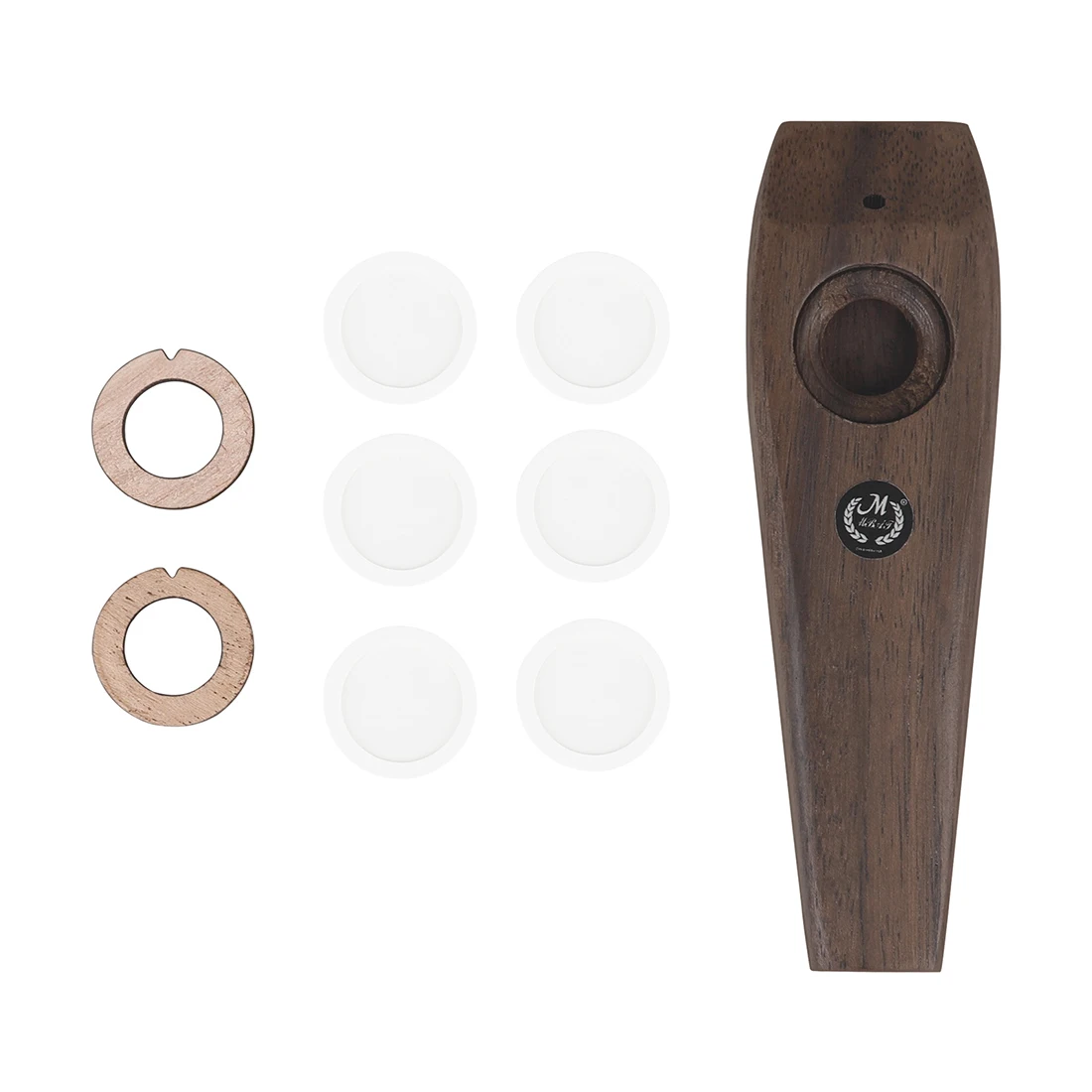 Wooden Kazoos Lightweight Portable For Beginner Flute Instrument Music Lovers Woodwind Simple Design Rosewood