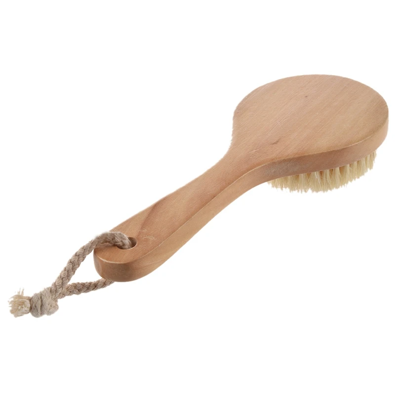 

5X Long-Handled Bristle Detox Wooden Handle Body Brush Skin Brush