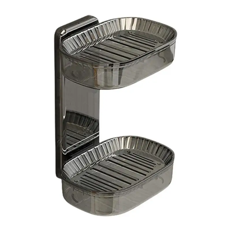 

Мыльница для душа, настенный двухслойный прочный держатель губки, прочный держатель губки для душа, ванны и кухонной раковины