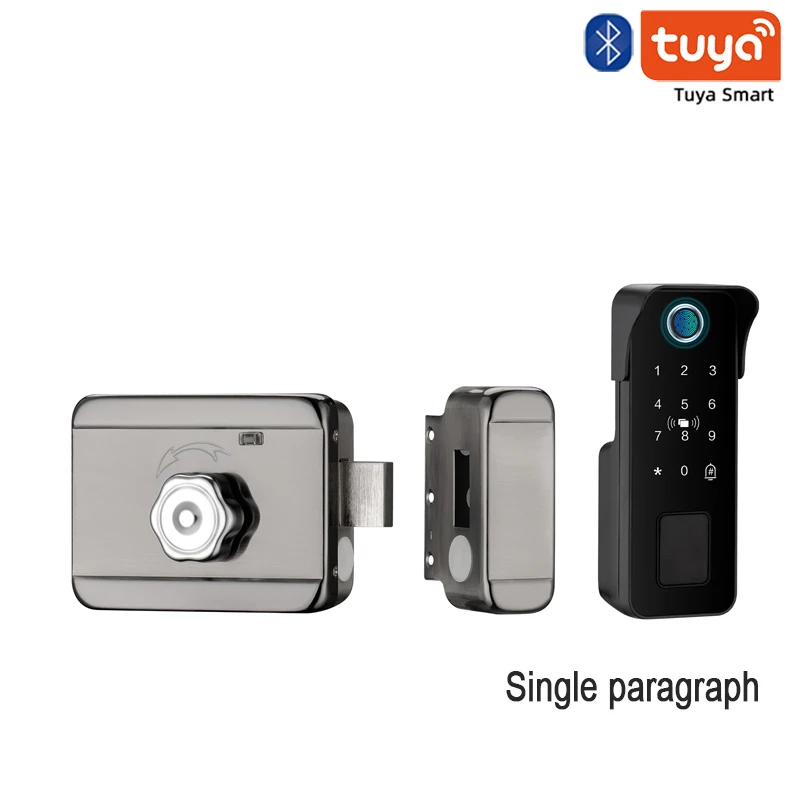 Tuya مقاوم للماء قفل الباب الذكي بصمة في الهواء ال...