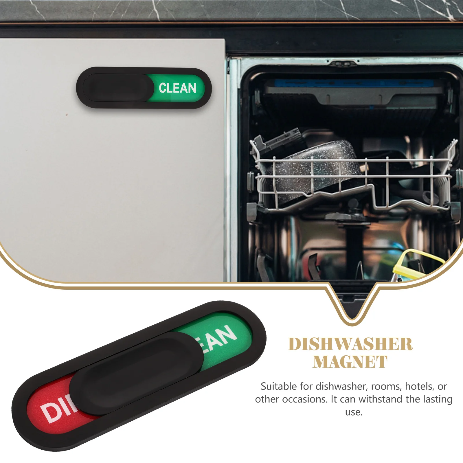 Dishwasher Clean Magnet Dirty Clean Sign Dishwasher Magnetic Sign Accessory Home Kitchen Magnet Dirty dishwasher cleaner
