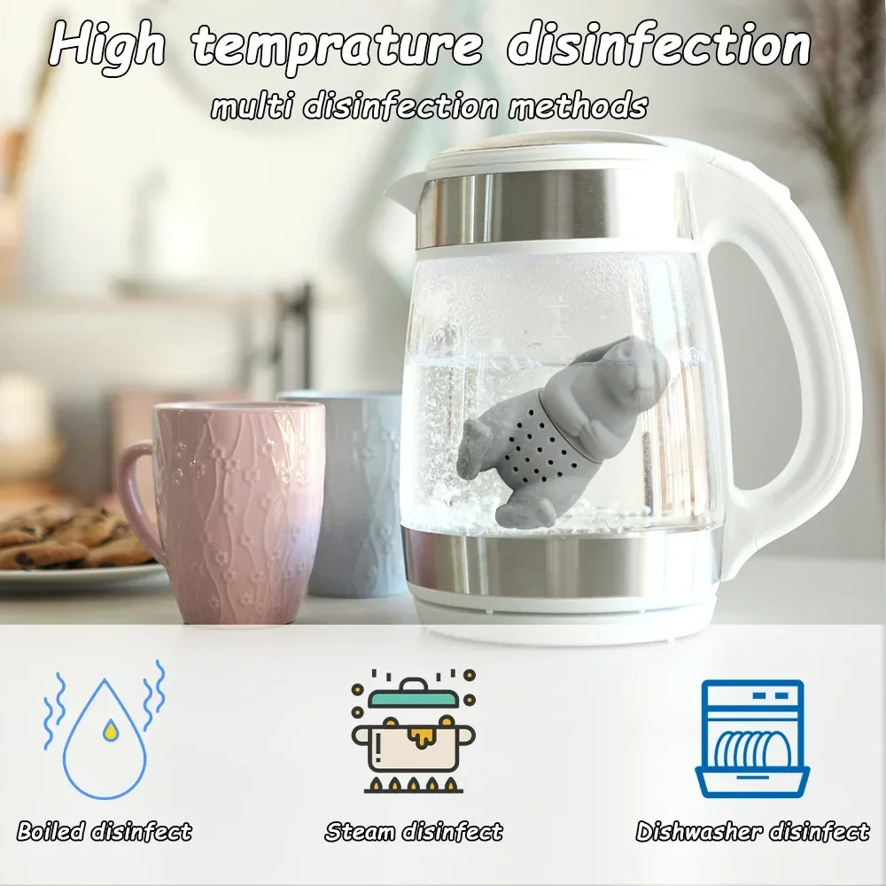 Cute Rabbit Silicone Tea Infuser Filter Strainer for Puer Tea Herb Tea Strainer Accessories Rabbit