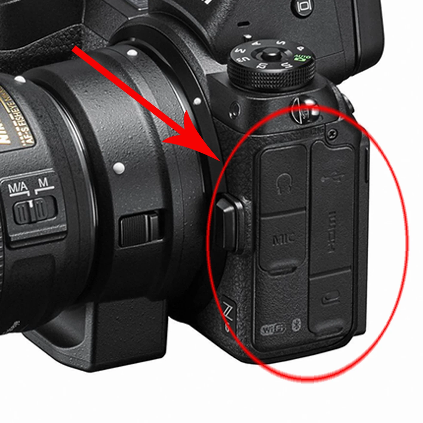 USB Rubber HDMI For Nikon Z5 Z6 Z7 Z6II Z7II Side Cover Shell USB Door Case Rubber Lid Skin camera interface cover