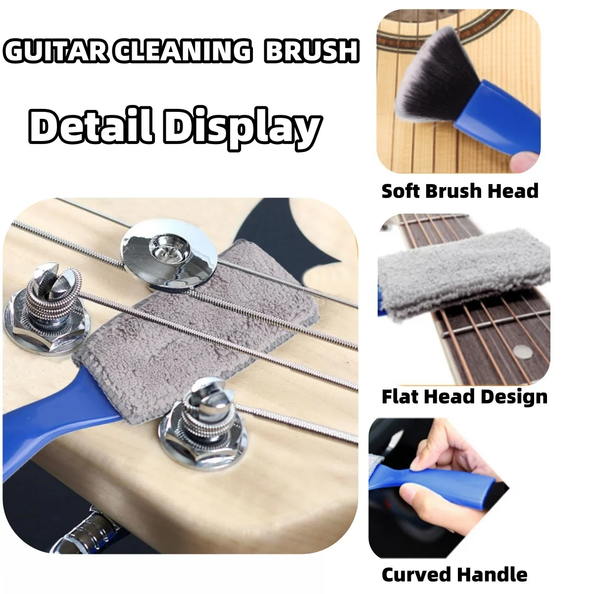 Guitar Cleaning Brush - Brush Head