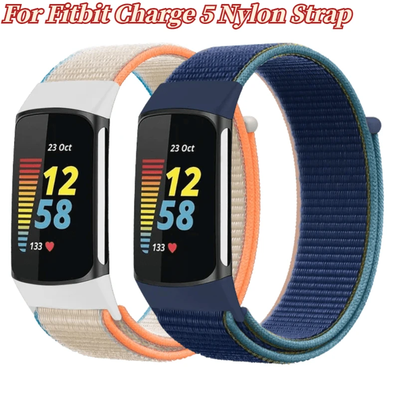 Breathable Soft Nylon Loop Strap - Comfortable Sports Wristband for Fitness Trackers