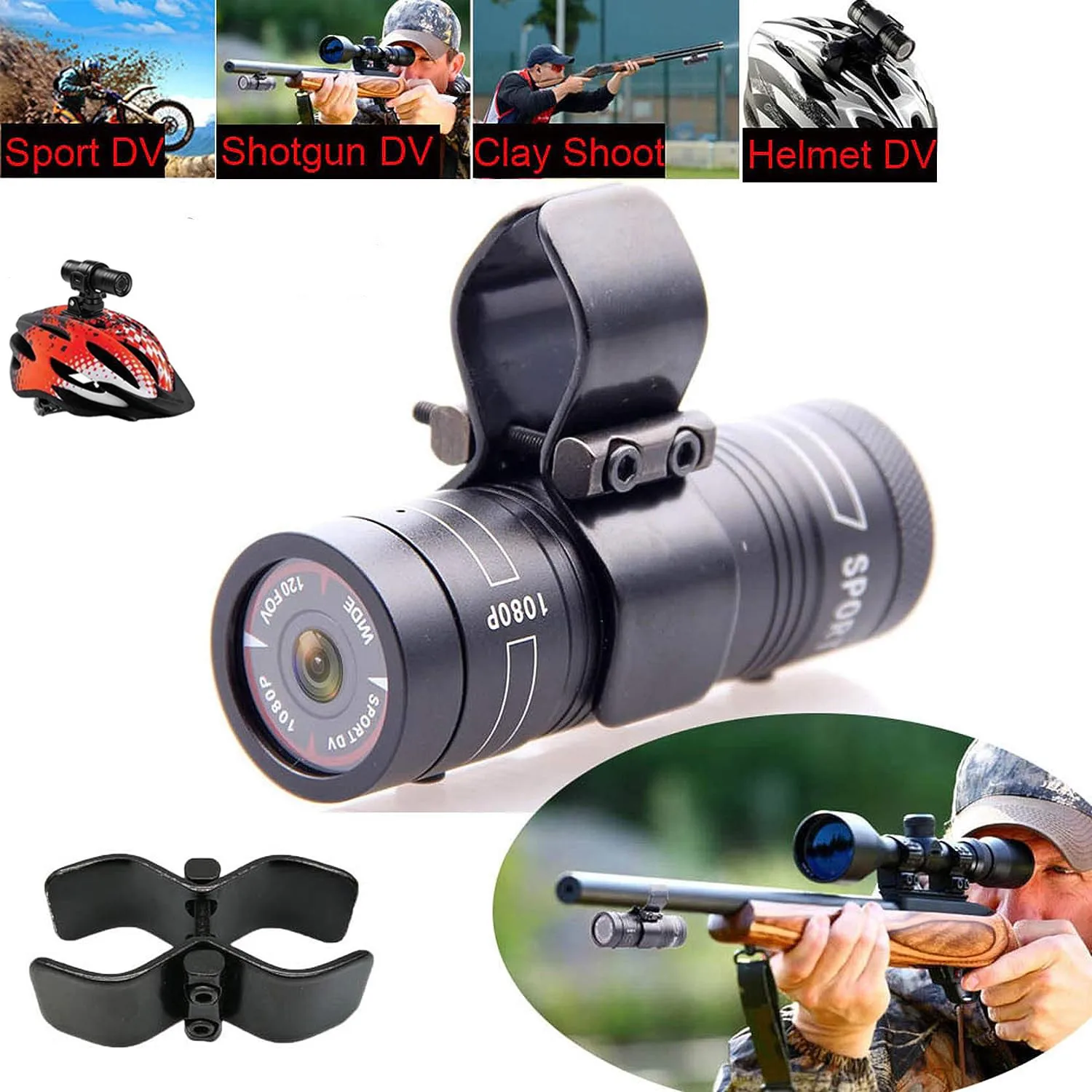 Mini Caméra Sport 1080P Full HD Étanche - Enregistrement en Boucle