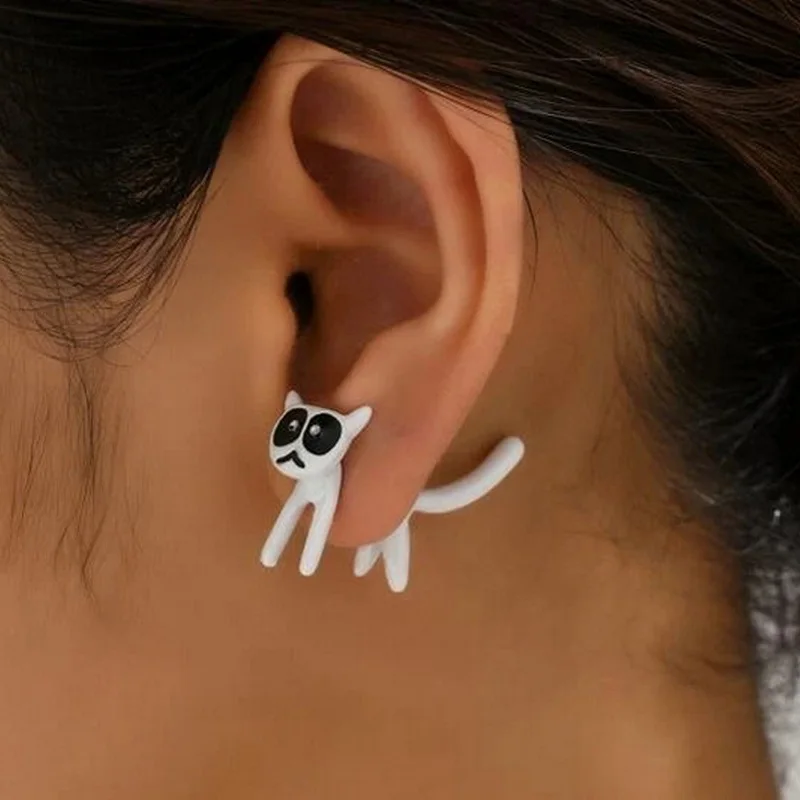 Black Cat Earrings