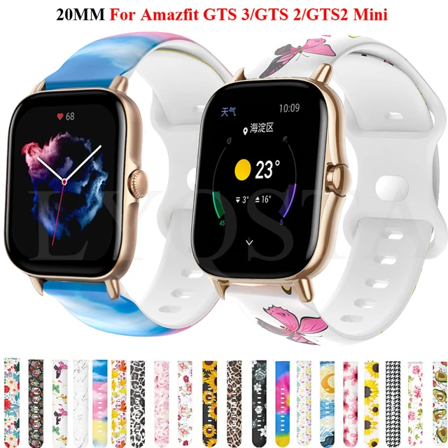 Replacement Bands Compatible with Amazfit GTS 4 mini 4 3 2 2e 2mini/Bip 3  pro/Bip 3/Bip U Pro/Bip S/Bip S Lite/Bip Lite/Pop/Pop pro/Zepp Z Smart