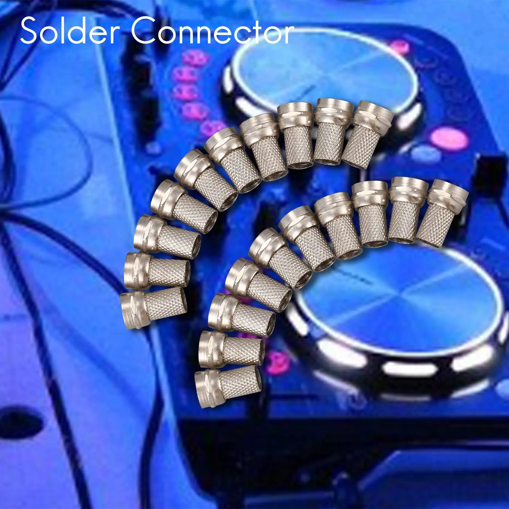 CCTV RG6 F-Type Twist-On Coax Coaxial Cable RF Connector Male 20Pcs