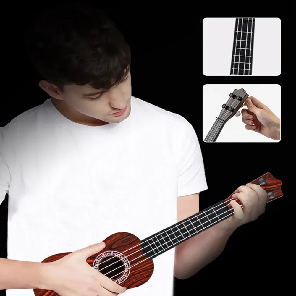 Children Ukulele Guitar Toy 41/25cm Can Be Used To Play Elementary Instruments With Paddles Simulating Music Toys Holiday Gifts ukulele set