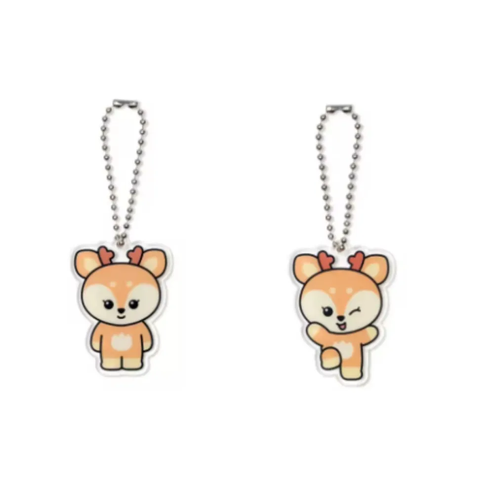 2pcs Kpop Miniteen Kawaii Keychain Acrylic Keyring JEONGHAN JOSHUA HOSHI VERNON DINO WONWOO WOOZI MINGYU Backpack Accessories 5