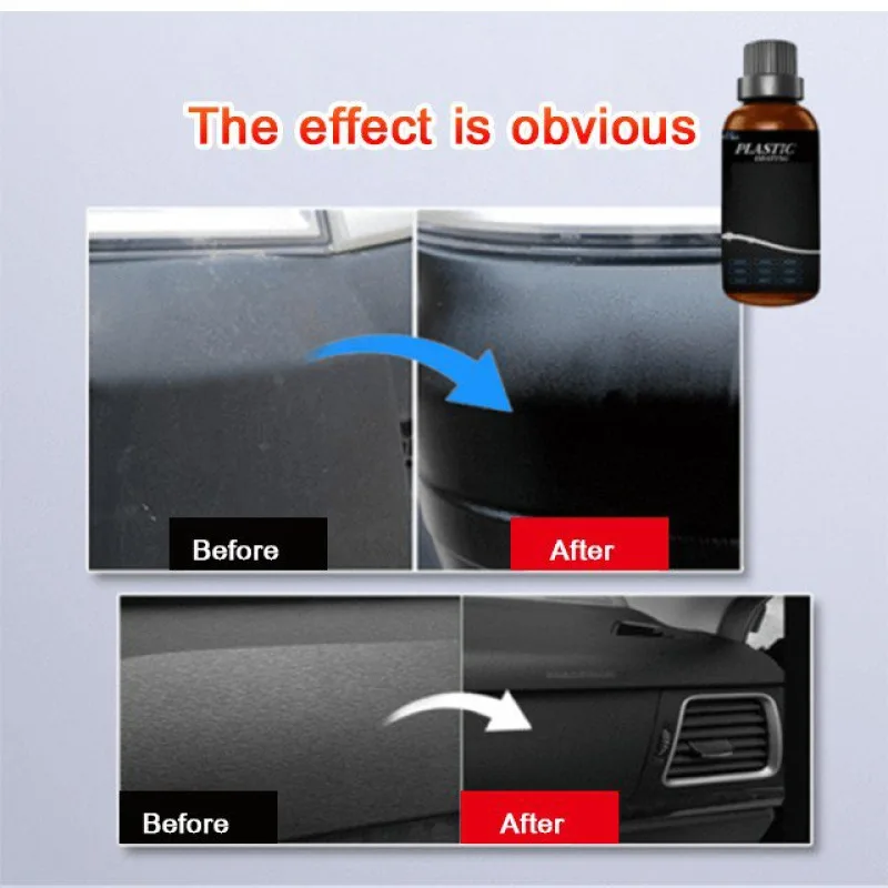 Dashboard Refresher Automotive Plastic Refinishing Polish Dustproof Panel Wax Leather Refresher