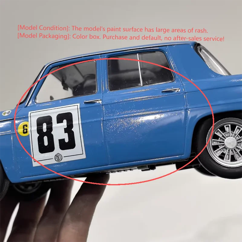 Defective Die-cast 1:18 Scale RENAULT 8 GORDINI NO.83 Simulation