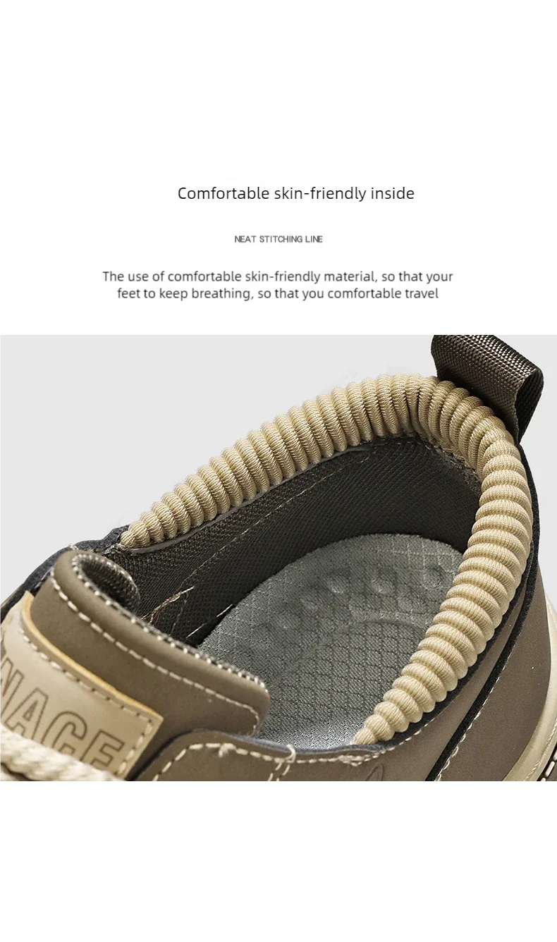 Herren schuhe Casual Sportschuhe vier Jahreszeiten weiche Sohlen bequeme Outdoor-Arbeits kleidung Schuhe Sicherheits schuhe Mode Jugend Socken Schuhe – Detail 6