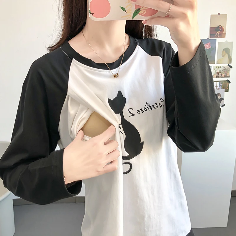 

Breastfeeding Clothes For Nursing Mothers Maternity T- shirts Women 5009B