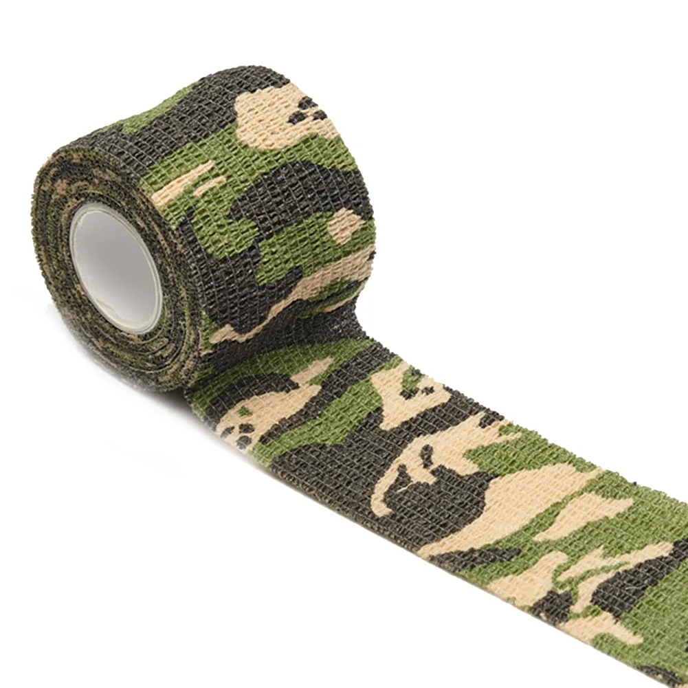 Elastic Bandage Wrap Tape  4 5m Self Adhesive Tape  Comfortable and Breathable  Perfect for Camping and Hiking stealth wrap camo tape bandage non woven fabric self adhesive 4 5m 5cm camouflage hunting reduce glare 20g pcs