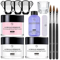 Professional Nail Acrylic Powder &Liquid Monomer Kit Nail Extension Set Nail Polish Gel Kit Carving Tools DIY Nail Art Tools Set 2