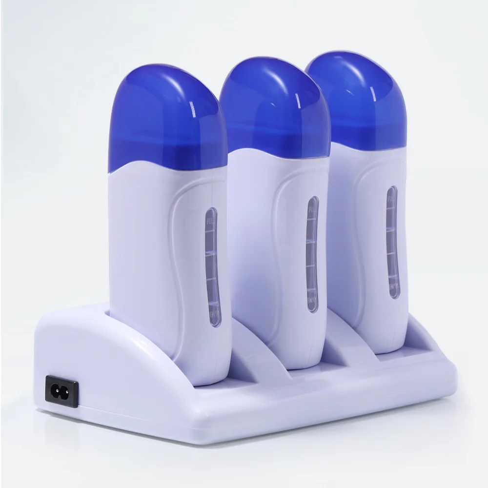 3pcs combo hair removal waxing machine 1PC melting wax machine beauty hot wax beeswax bean