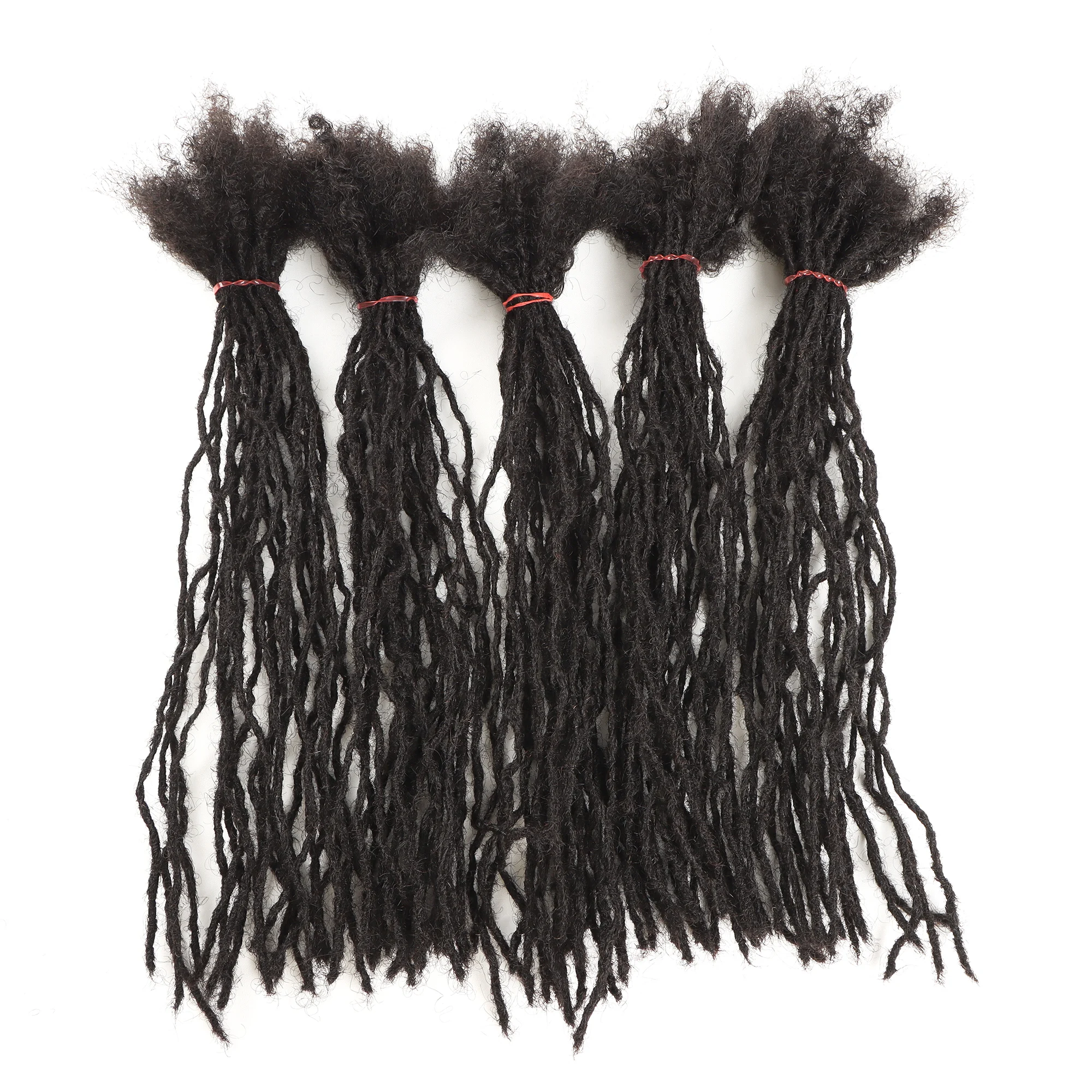 Human Hair Extensions 0.2cm Width Locs Human Hair Extensions