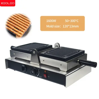XEOLEO Electric Waffle Maker 1600W Threaded Shape Waffle Maker Machine French Fries Waffle Stick Machine Waffle Iron 1