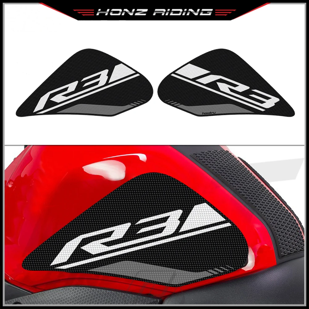 For Yamaha YZF-R3 R3 2015-2018 Sticker Motorcycle Accessorie Side Tank Pad Protection Knee Grip Mats