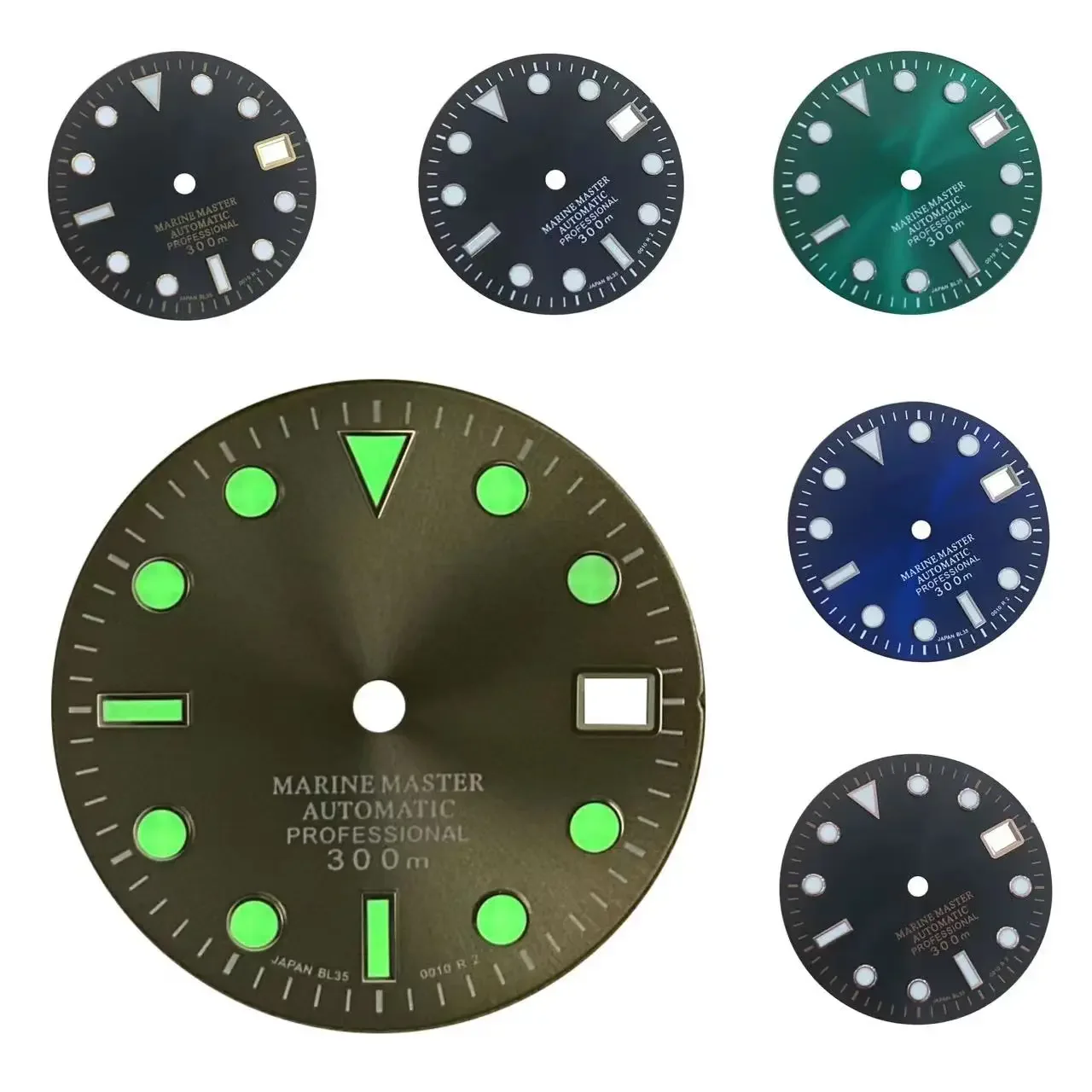 

28.5mm Green Luminous Dial 29mm With S Logo Suitable For NH35 Japanese Automatic Mechanical Movement Young And Popular SUB