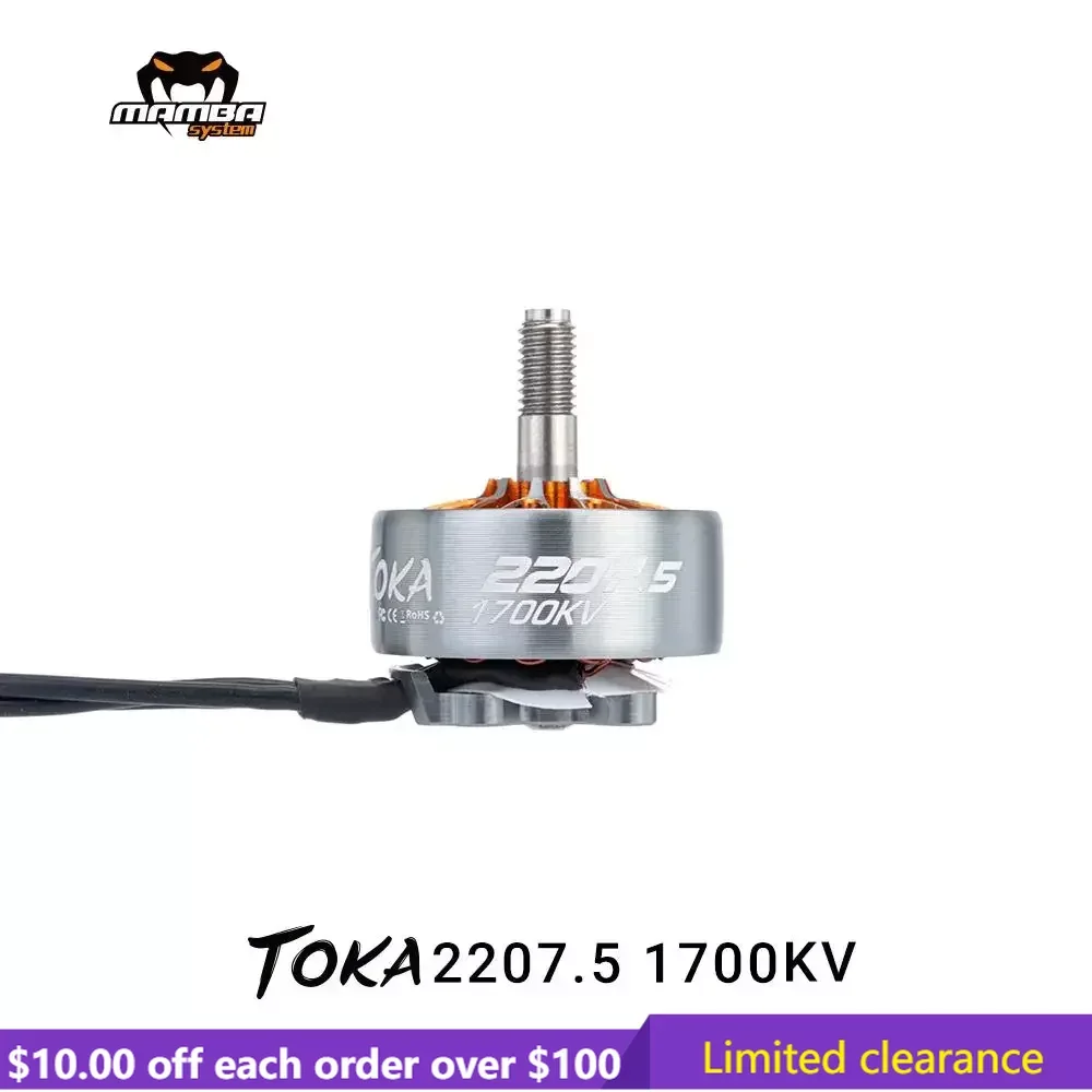 

Бесщеточный двигатель DIATONE MAMBA TOKA 2207,5 1700KV 2450KV с ограниченным зазором