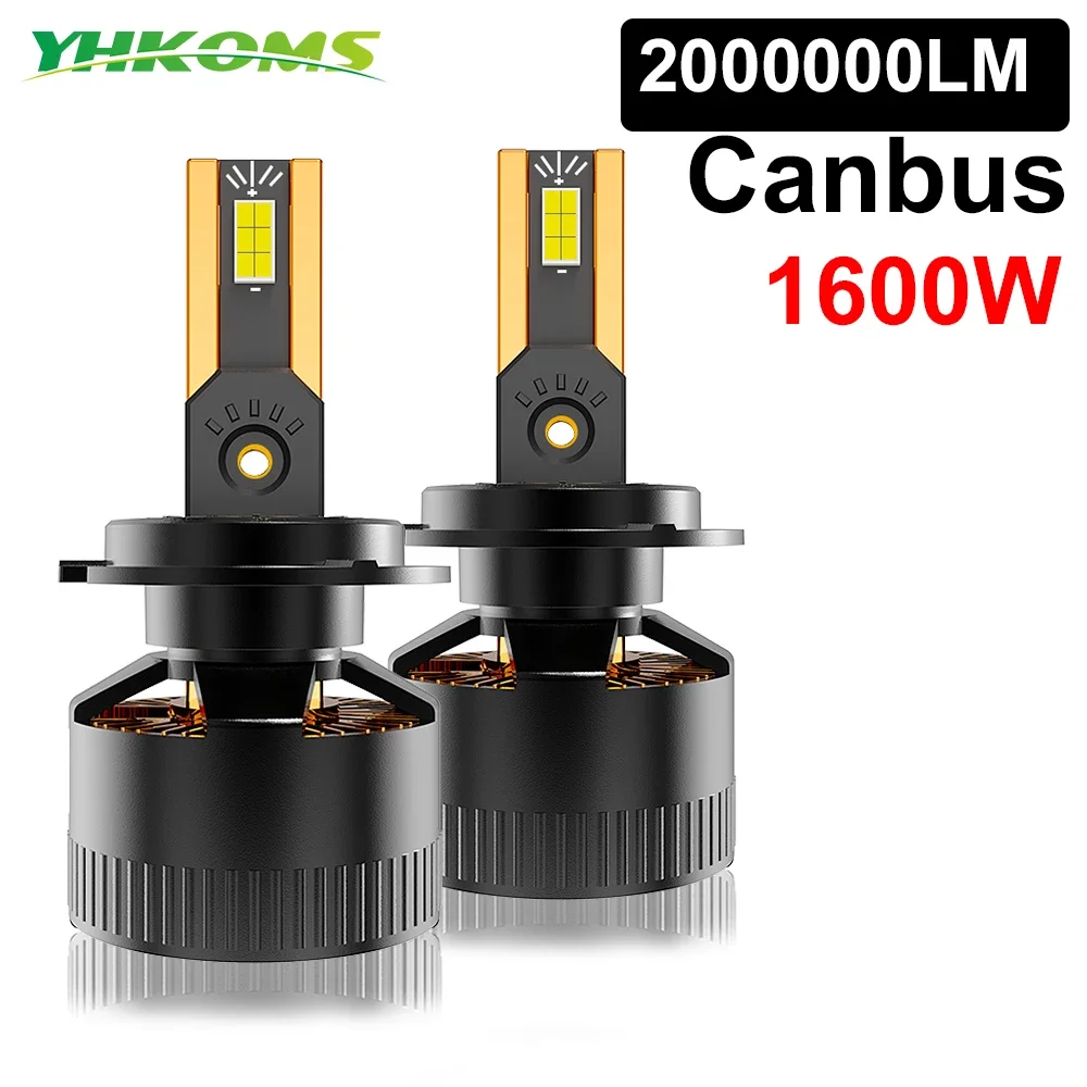 Лампа задняя Автомобильная YHKOMS H7 H4, 1600 Вт, 9005 лм, 9006 K
