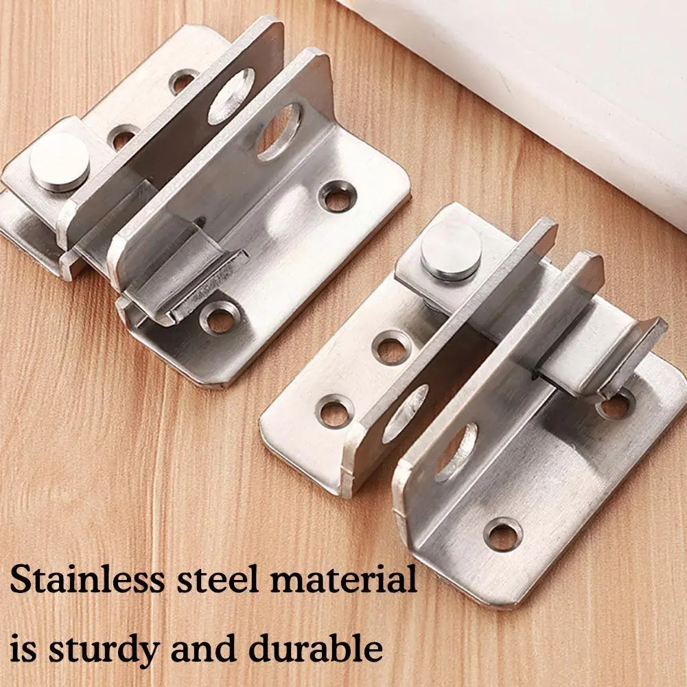 Door Hasps Stainless Steel Security Wooden Door Furniture Right Open Left Hardware Buckle Accessories Lock Loc Z1G3 gate buckle
