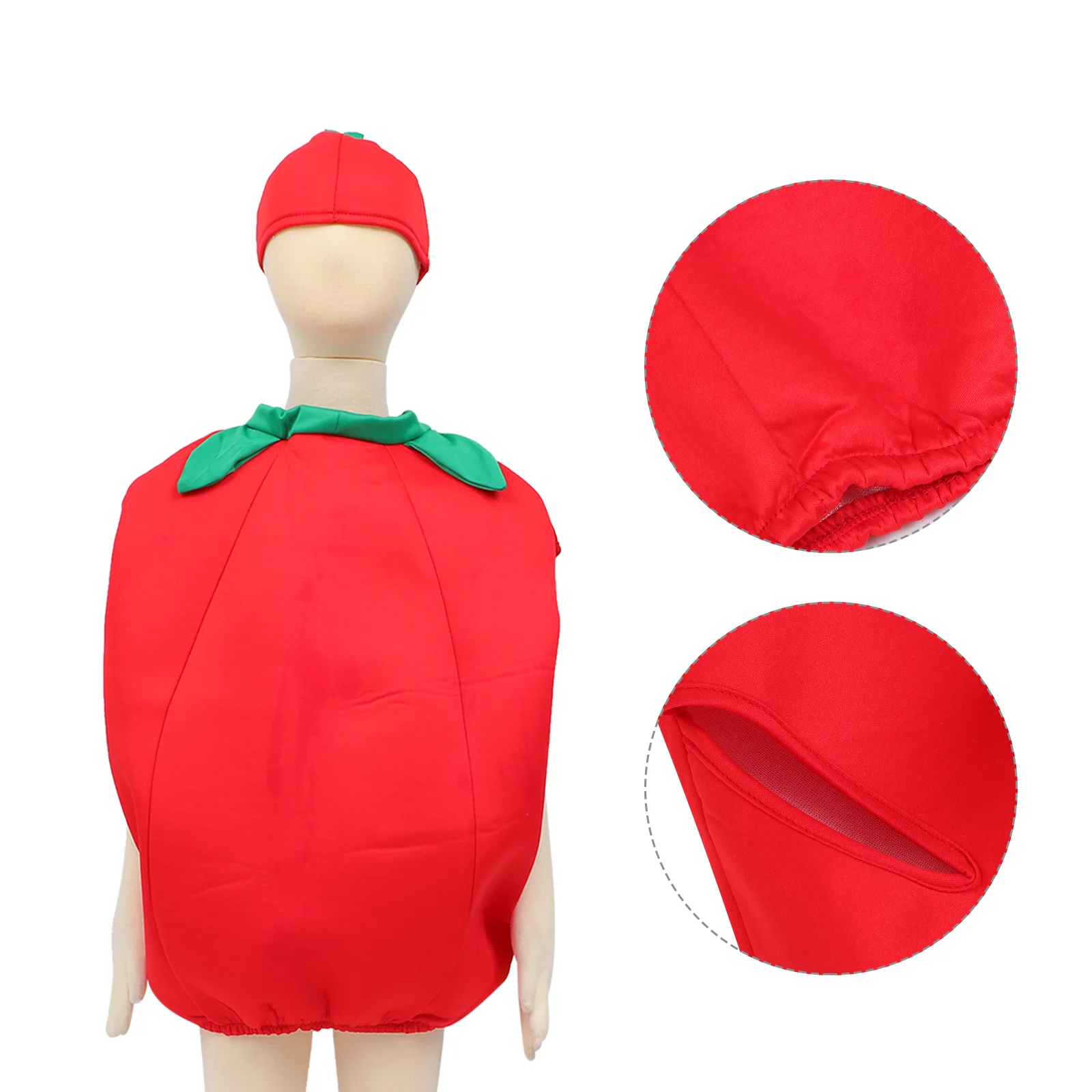Tomato Kids Clothes Festival Cosplay Costumes Hats Prom Gown Dress up Accessories Performance Baby Child