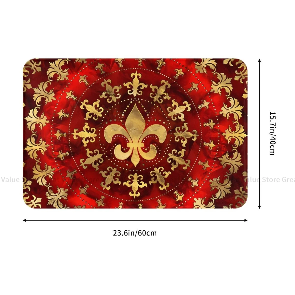 Fleur De Lis Living Walley Non-Slip Outdoor Doormat