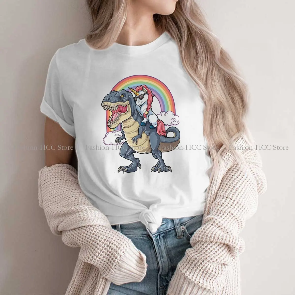Party Rainbow Squad Fashion Magliette In Poliestere Unicorno Cute Women Harajuku Top T Shirt O Neck