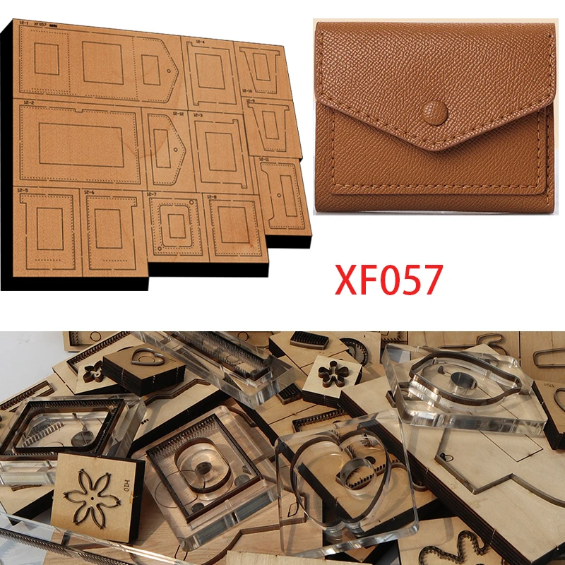 

New Japan Steel Blade Wooden The wallet die cutter Wallet Leather Craft Punch Hand Tool Cut Knife Mould XF000