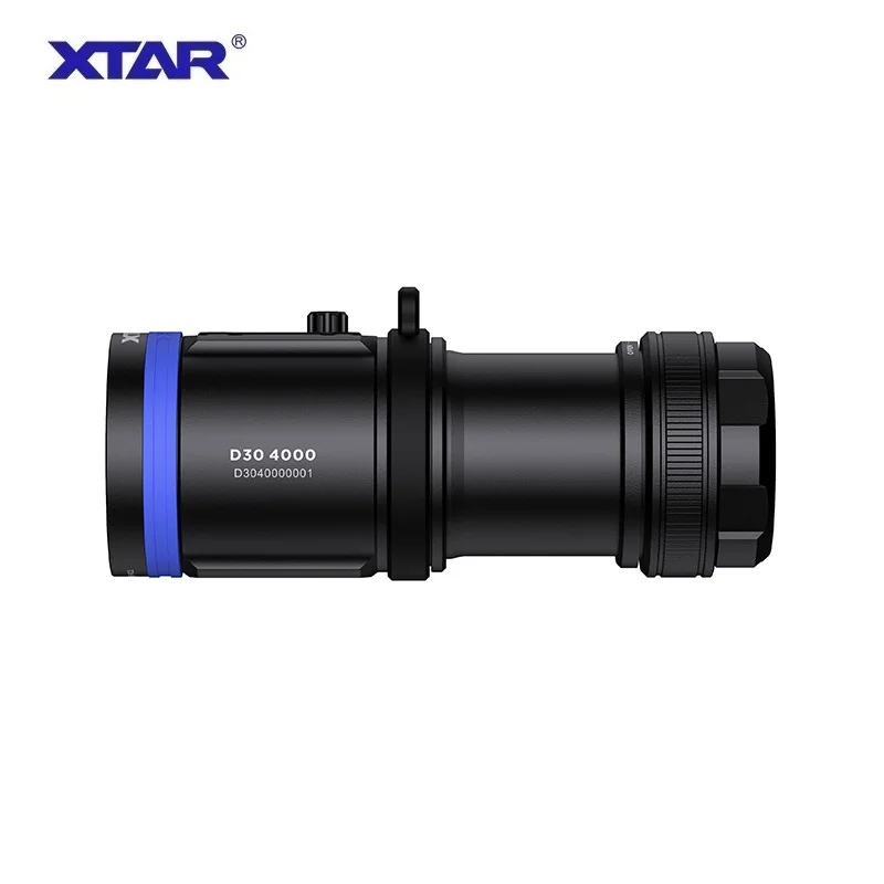 XTAR D30 4000 Diving Flashlight 4000lumens UV/RED/BLUE light Underwater 100 Meters Underwater Photography Fill Light