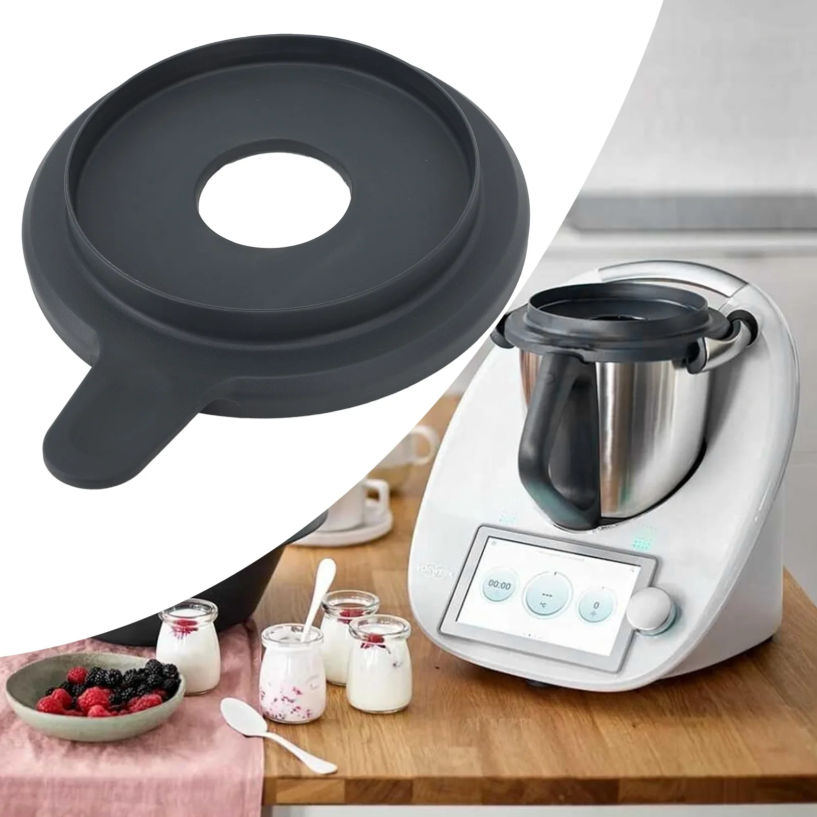 Bowl Cover Blender Mixing Bowl Lid Mixer Bowl Lid Preserve Nutrition Multifunctional Mixing Cover for Thermomix TM5 TM6 Mixer