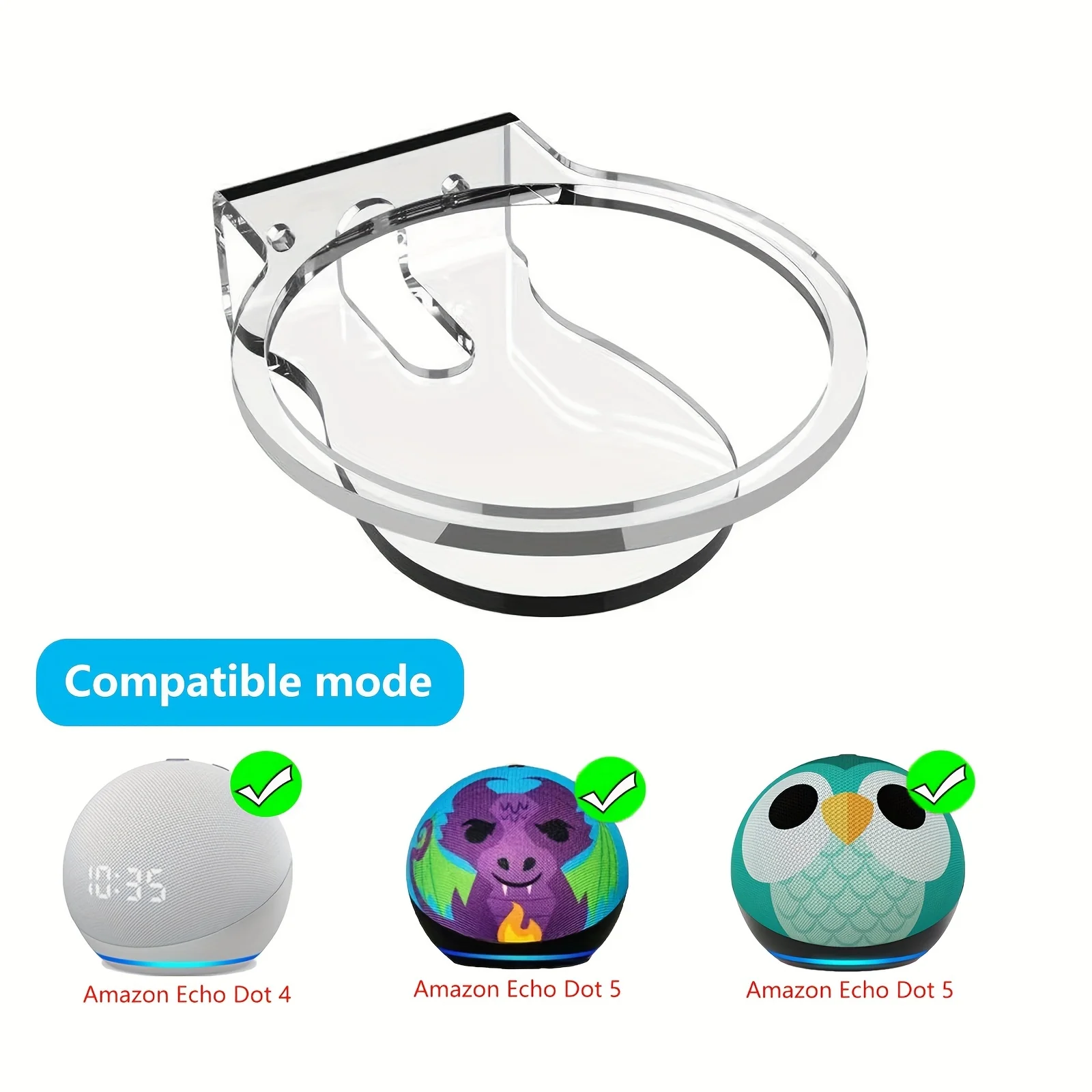 아크릴 브래킷은 Amazon Echo 4/5세대 오디오 벽 장착 브래킷, 스피커 데..