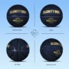 Size 5/6/7 Composite Leather Non-slip Basketball For In&Outdoor Soft Touch And Enhanced Durability Team Training Ball Black-Gold 5