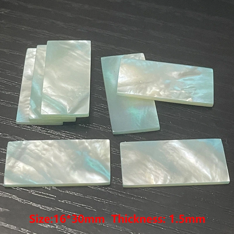 30mm/16mm/1.5mm 천연 자개 조개껍질 슬라이스 핑크 화이트 나비 모양 직사각형 조개 인레이 공예 DIY 조각 재료